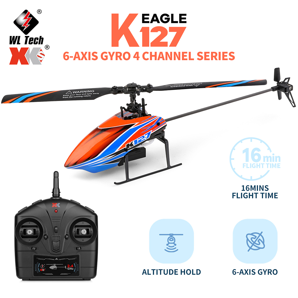 WLtoys XK K127 2.4G 4CH 6-Aixs – Rc Helicopter Blade recenzja i cena
