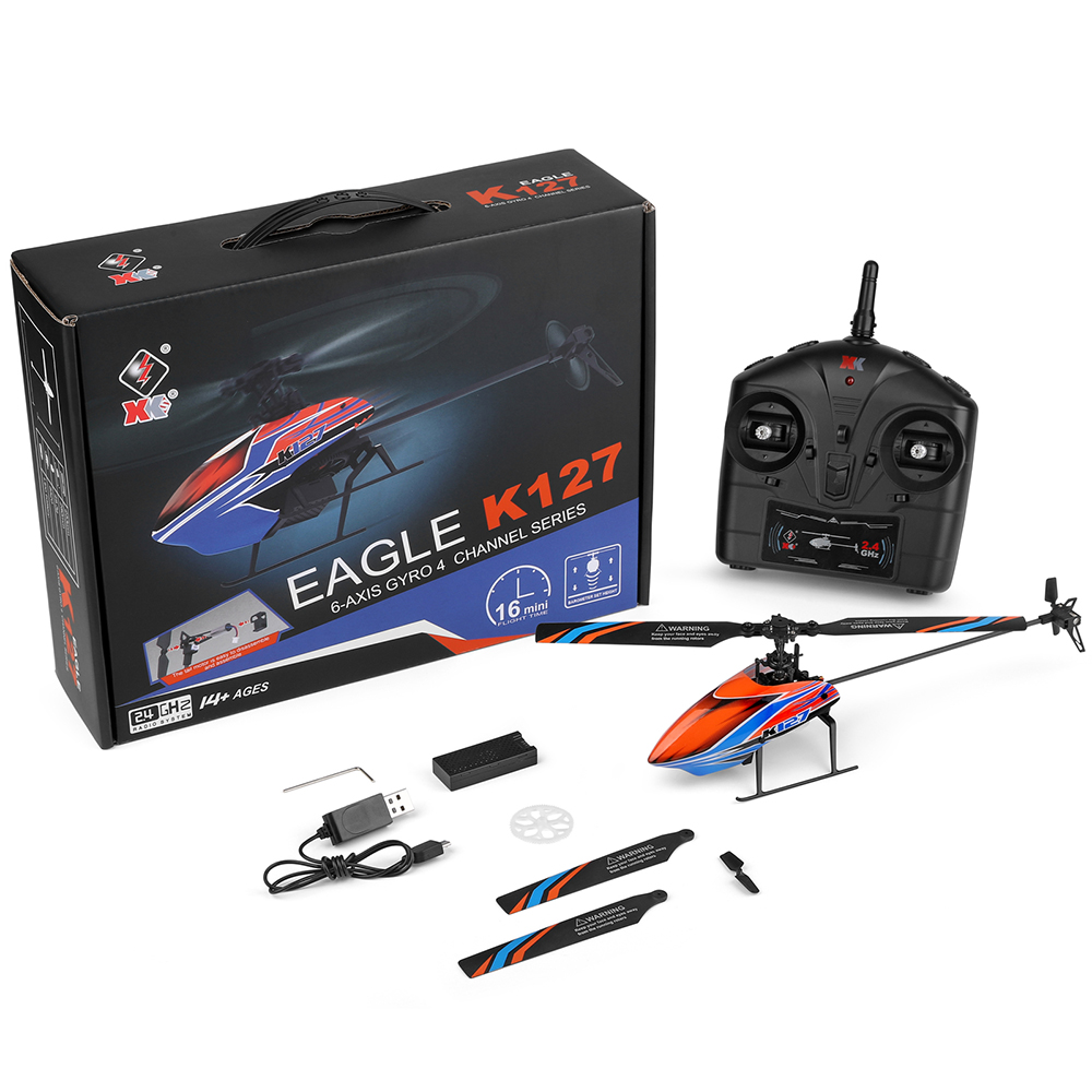WLtoys XK K127 2.4G 4CH 6-Aixs – Rc Helicopter Blade recenzja i cena